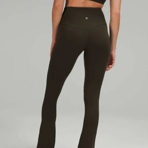 Lululemon Align High-Rise Mini Flare Pant Dark Olive, excellent cond. , size 12